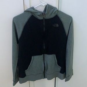 The north face zip up hoodie